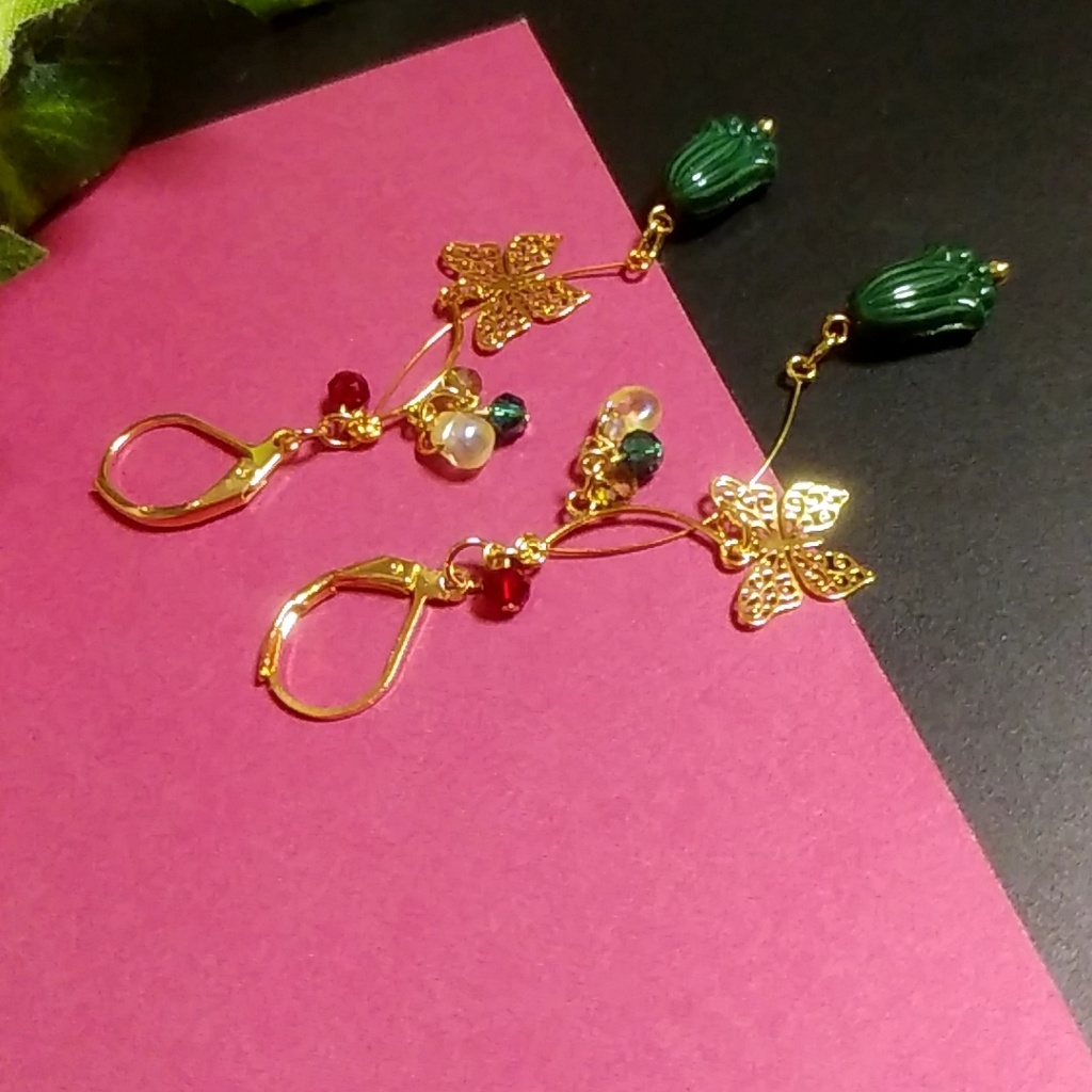 【限定2ペア】薬屋のひとりごと 猫猫イメージピアス