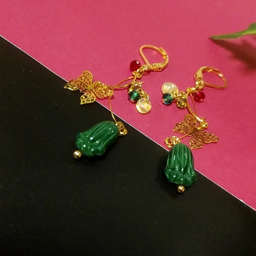 【限定2ペア】薬屋のひとりごと 猫猫イメージピアス