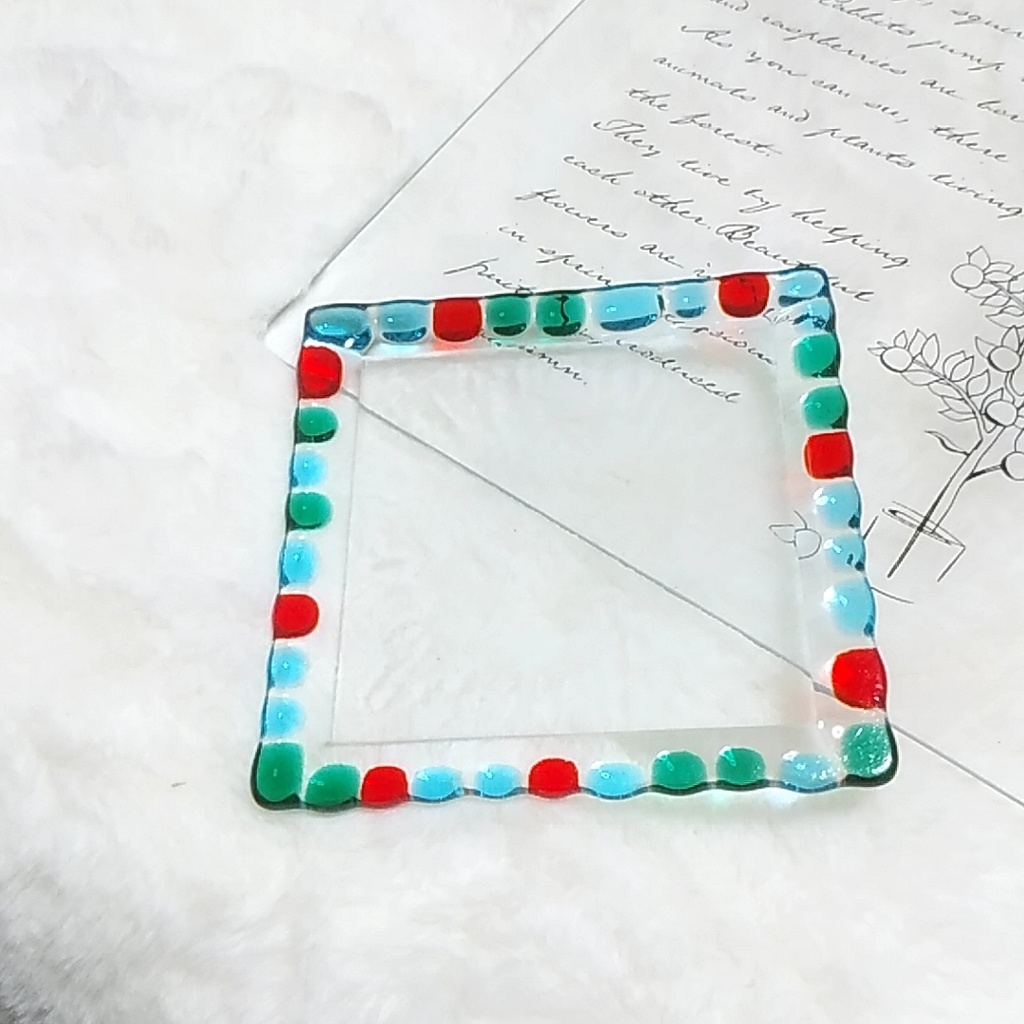 メルヘンレトロなガラストレイとお菓子なオブジェ