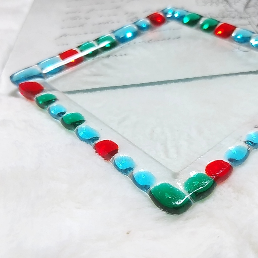 メルヘンレトロなガラストレイとお菓子なオブジェ