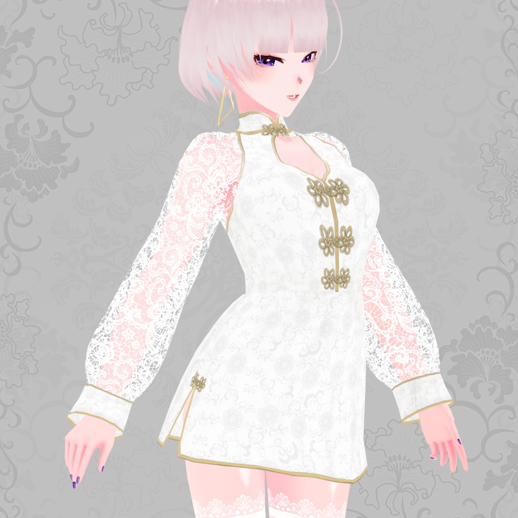 《無料版有》レースミニチャイナ《VRoid》