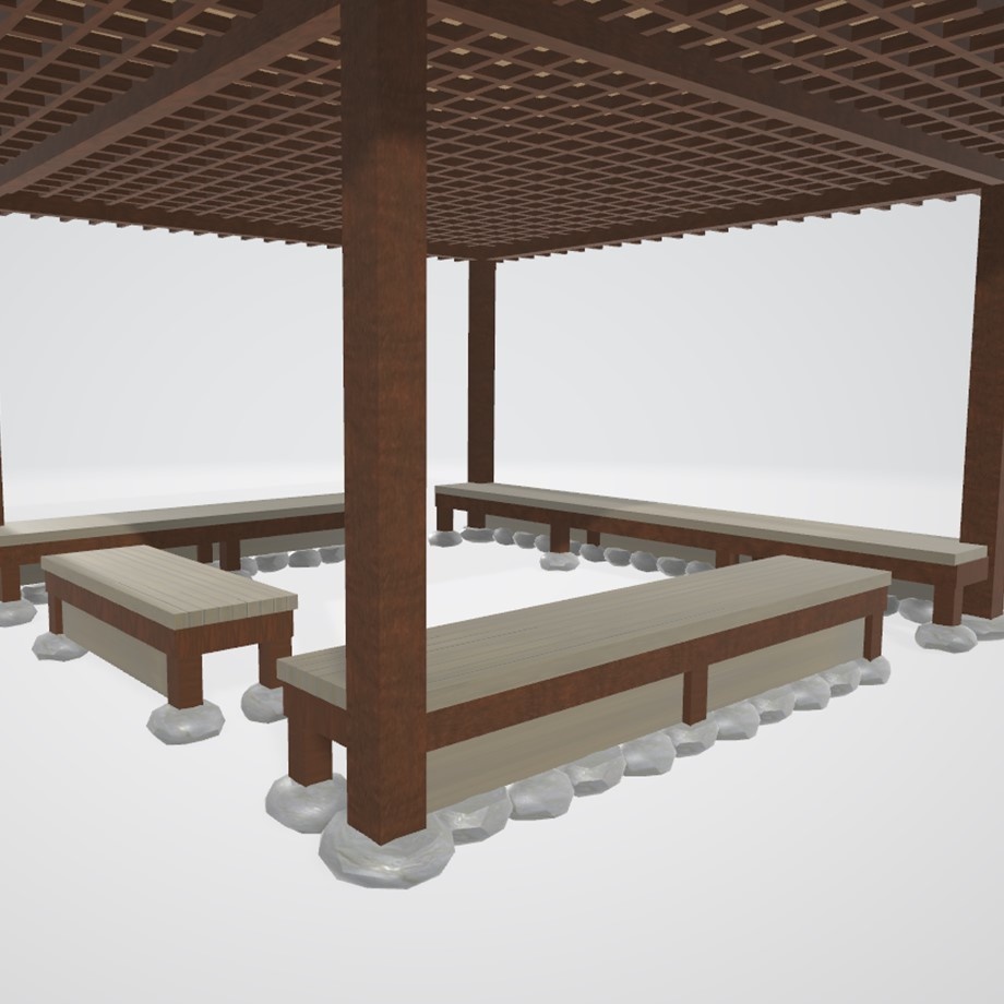 FBXモデル「東屋」