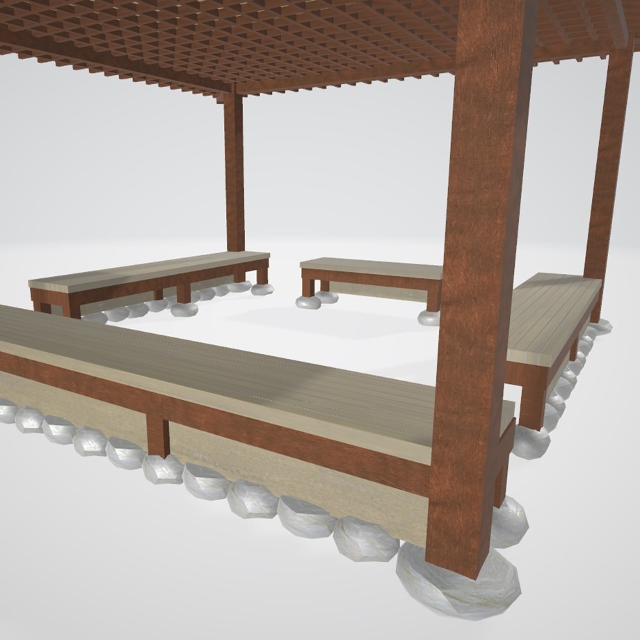 FBXモデル「東屋」