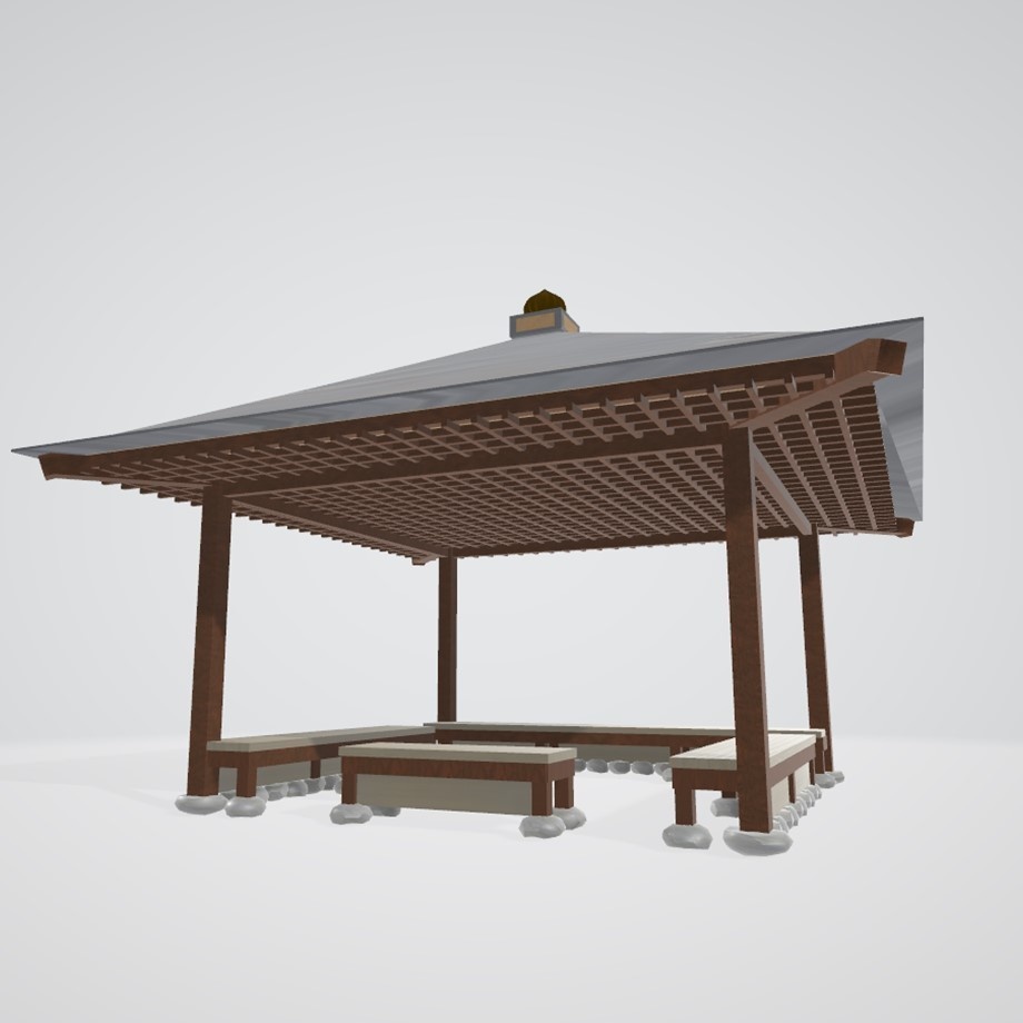 FBXモデル「東屋」