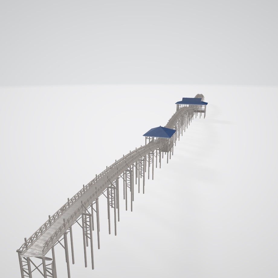 FBXモデル「和風の大きい橋」