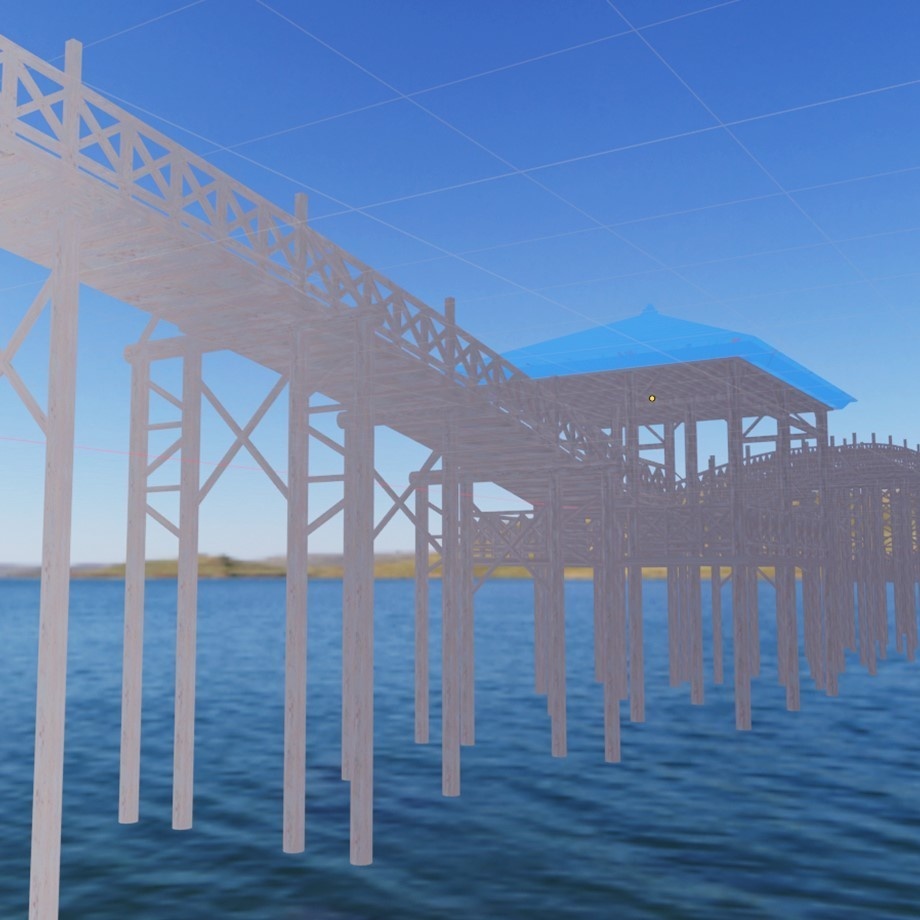 FBXモデル「和風の大きい橋」