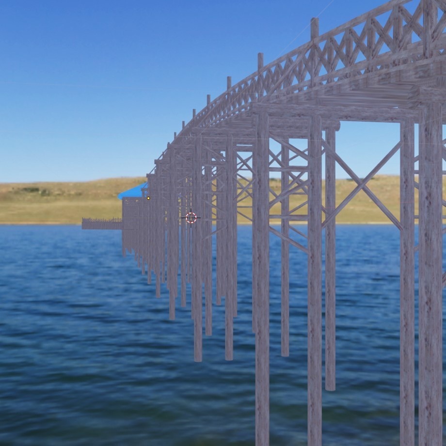 FBXモデル「和風の大きい橋」