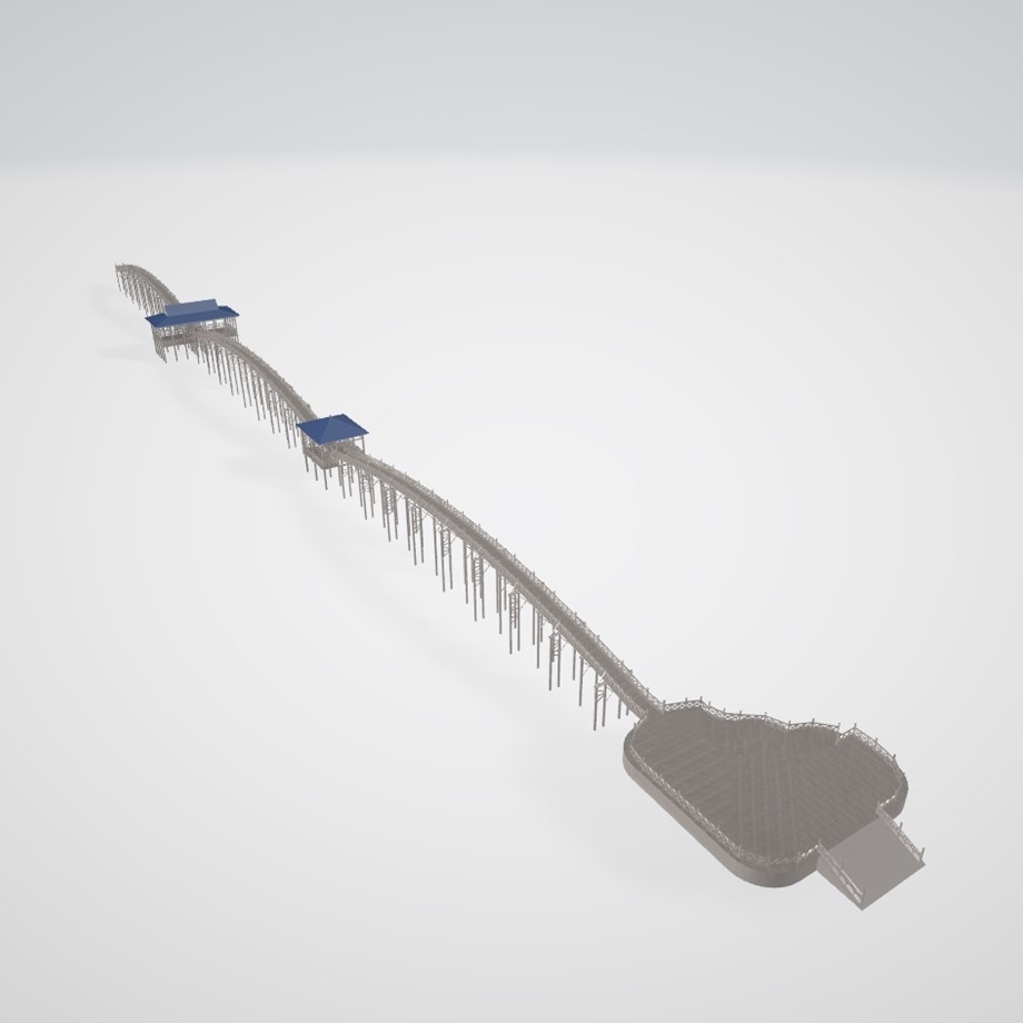 FBXモデル「和風の大きい橋」