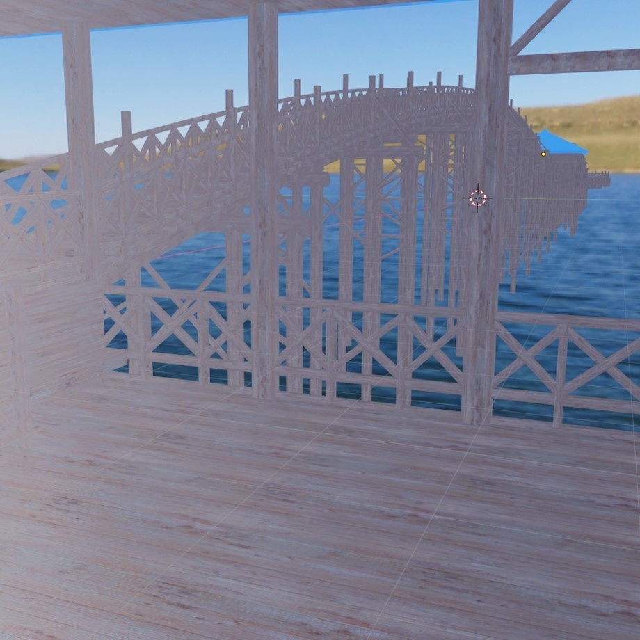 FBXモデル「和風の大きい橋」