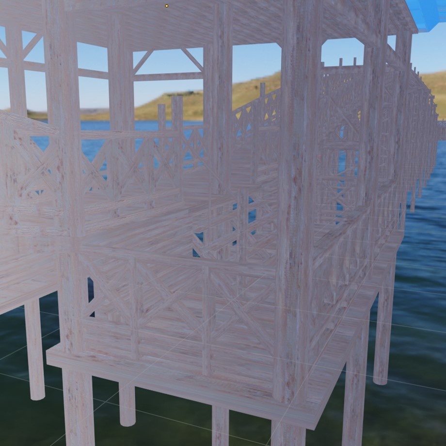 FBXモデル「和風の大きい橋」