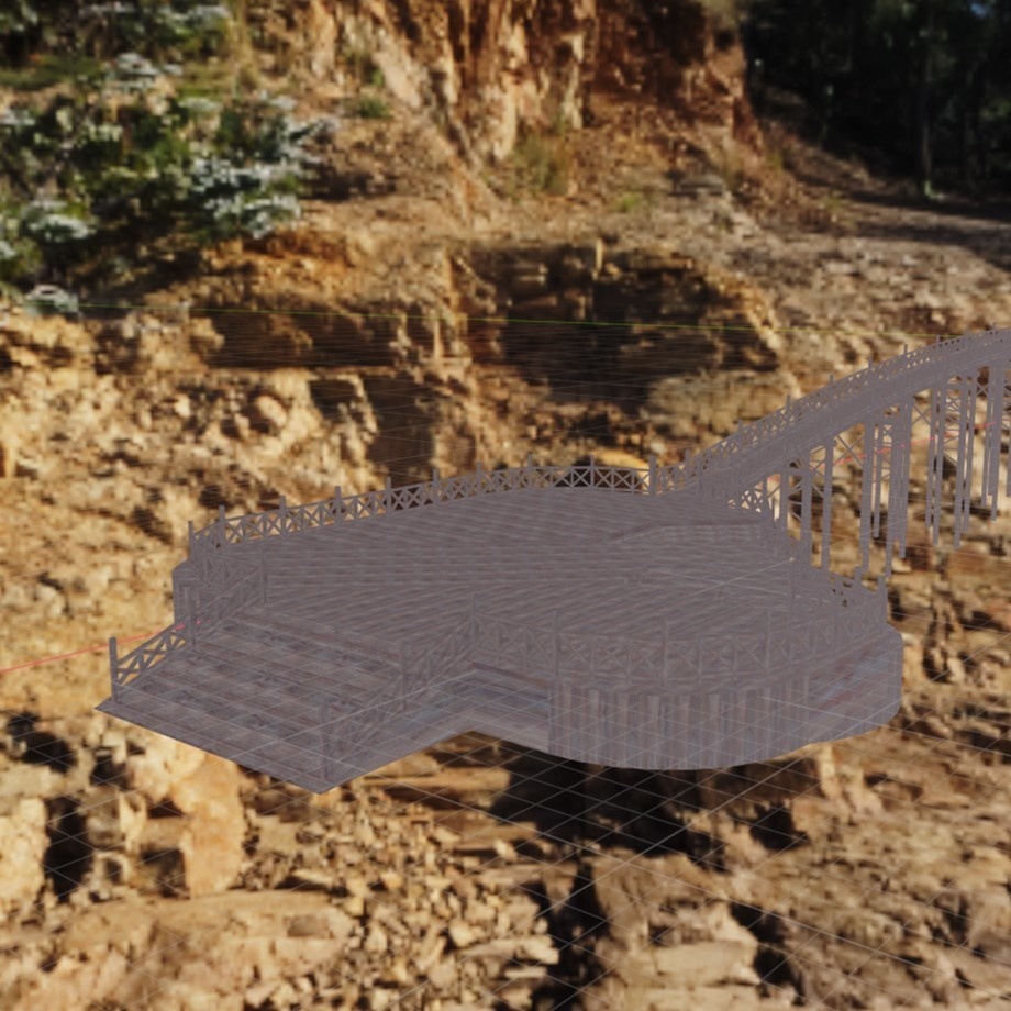 FBXモデル「和風の大きい橋」