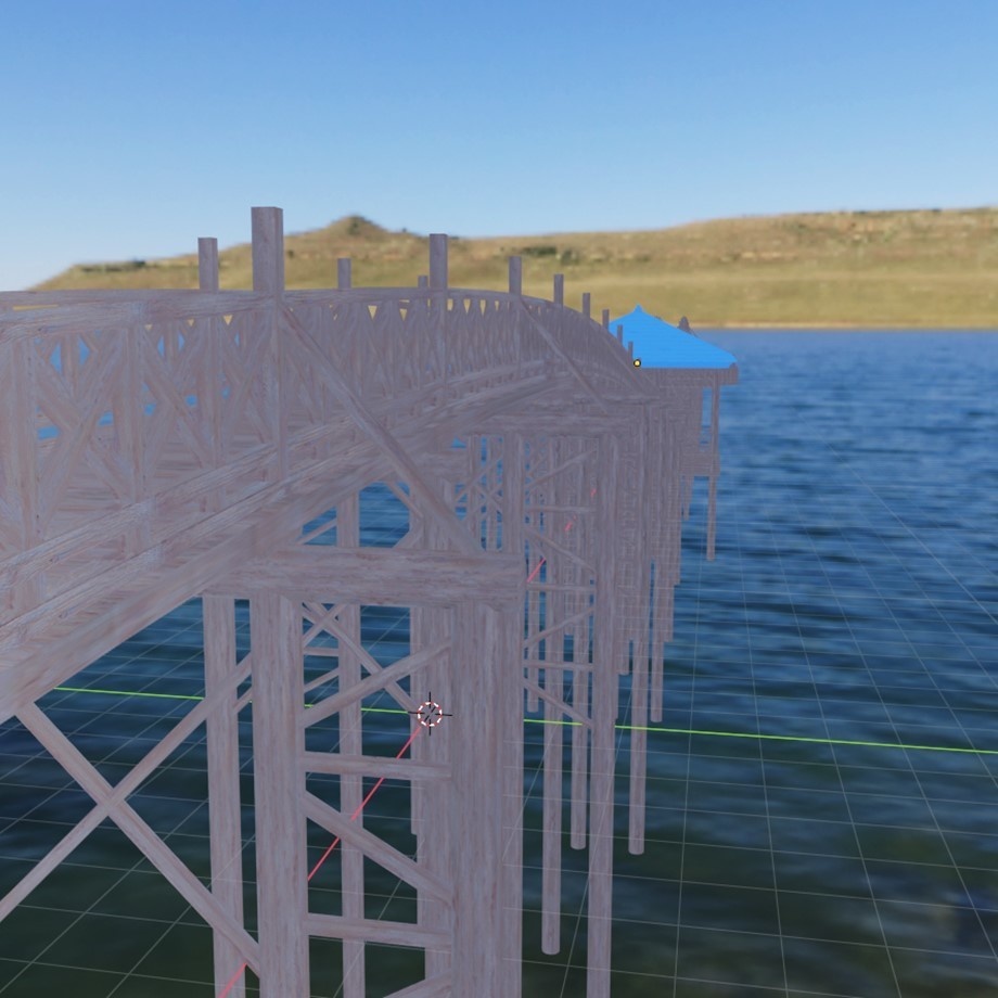 FBXモデル「和風の大きい橋」