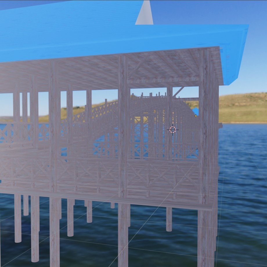 FBXモデル「和風の大きい橋」