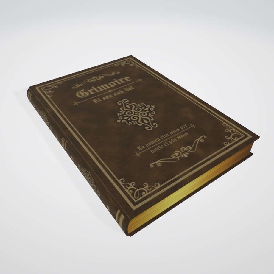 FBXモデル「魔導書」