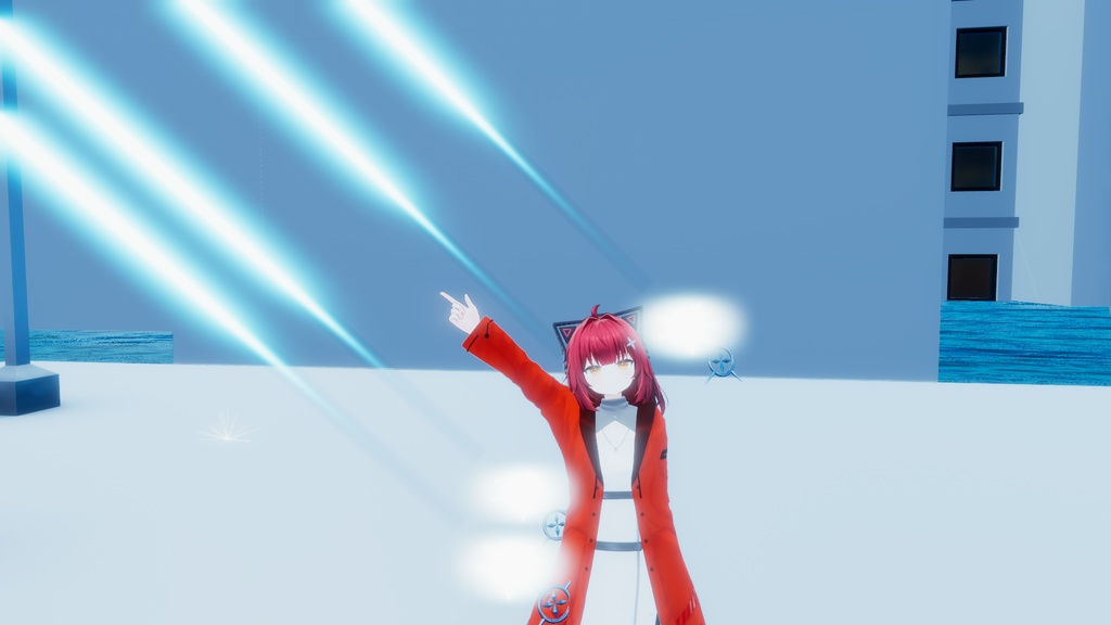 【MA簡単導入・VRChat用】MagiBits ~ビーム&回復エフェクト付き 浮遊型魔道具ギミック~