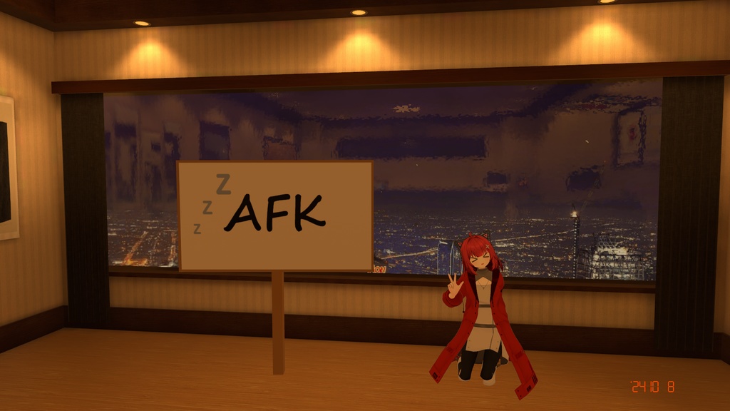 【無料】あばたー看板 〜手持ち/ワールド固定 切り替え可能看板〜【VRChat用・MA対応】