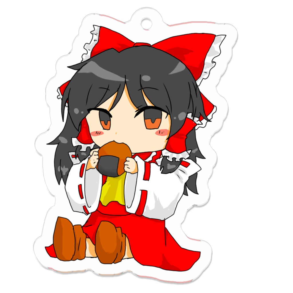 手描き霊夢アクキー