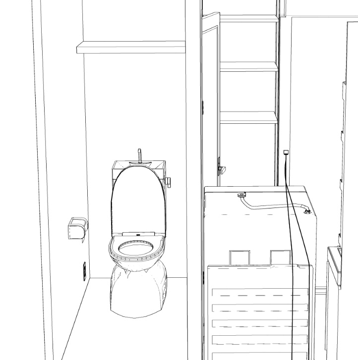 浴室脱衣所トイレセット