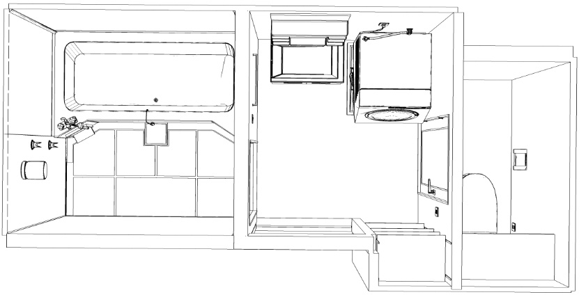浴室脱衣所トイレセット