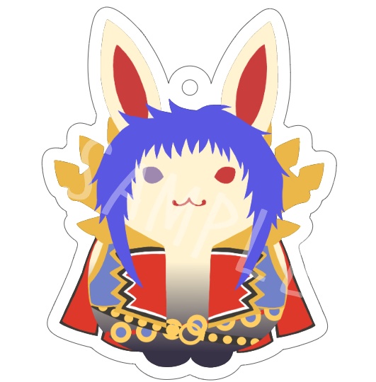 義輝伝武将うさぎオーロラアクリルキーホルダー