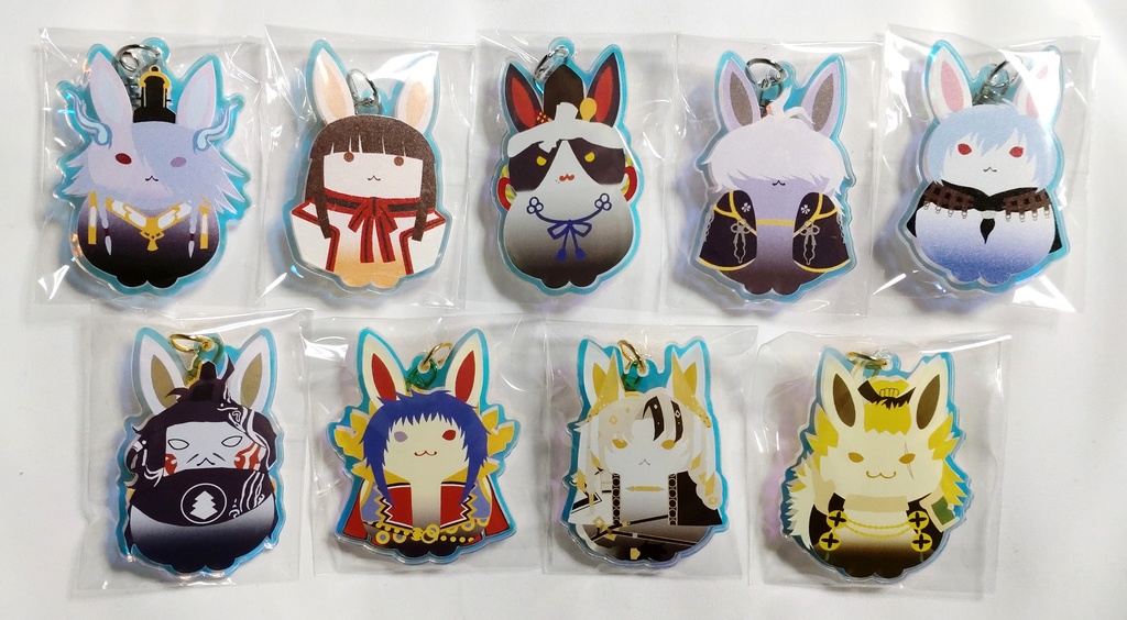 義輝伝武将うさぎオーロラアクリルキーホルダー