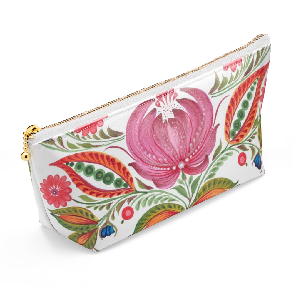 Tetianas Petrykivka Coral bird Pouch