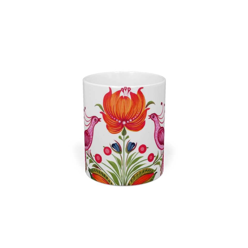 Tetianas Petrykivka Coral bird Mug
