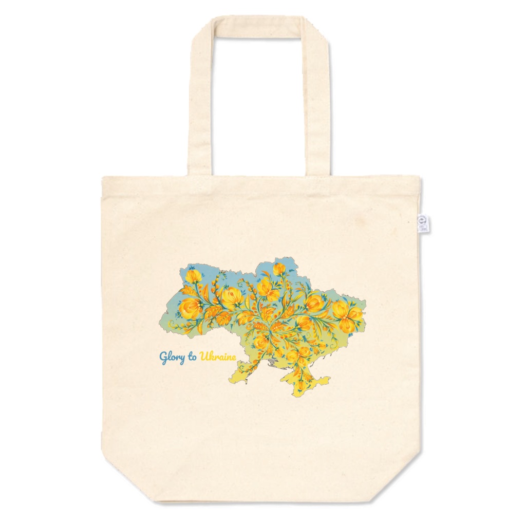 Flower Glory To Ukraine	Tote Bag M