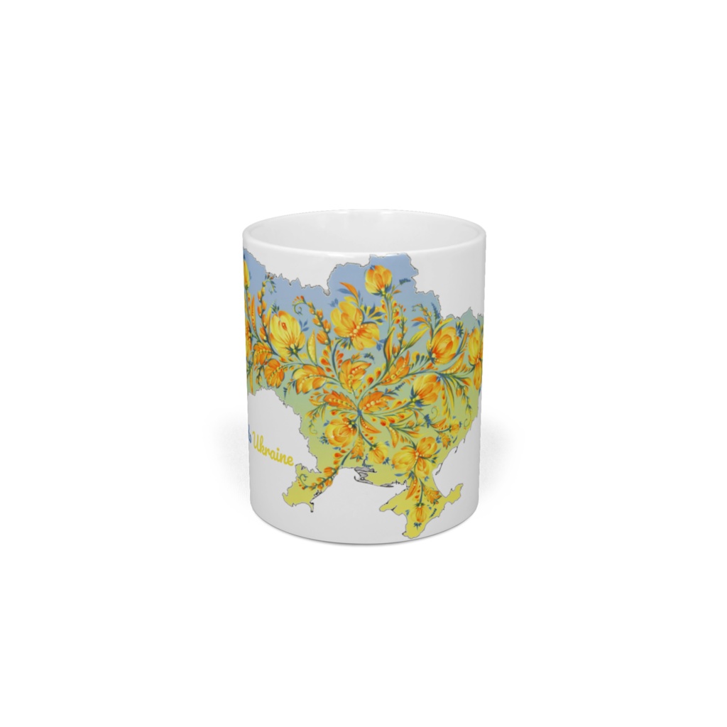 Flower Glory To Ukraine Mug