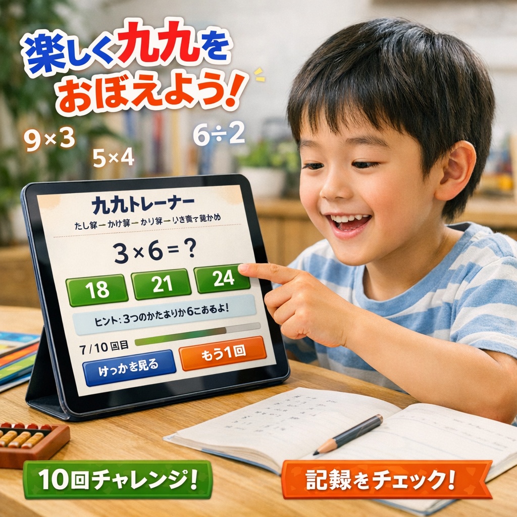 おかあさんが、 子どもの学習ツールを 作る日