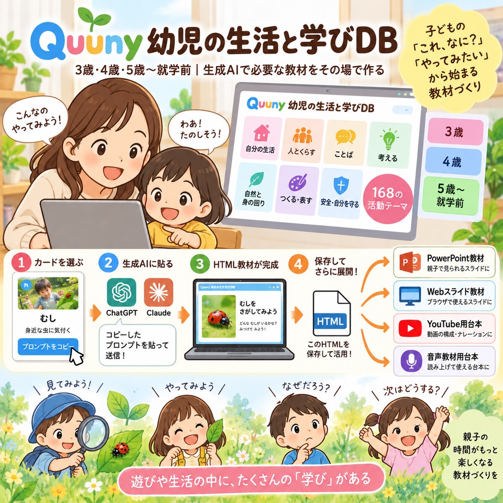 Quuny 幼児の生活と学びDB