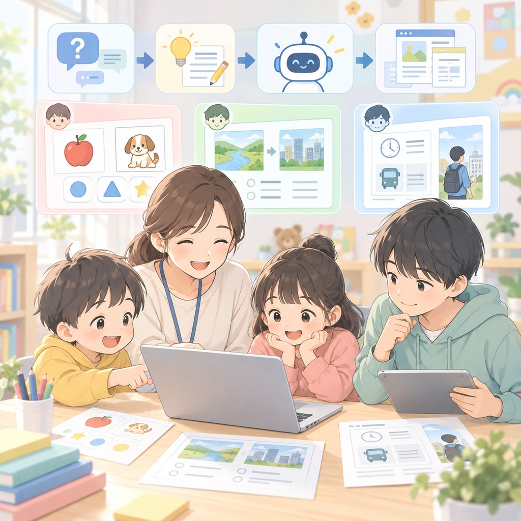 放課後等デイサービスFAQからの生成教材DB