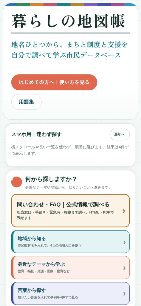 暮らしの地図帳