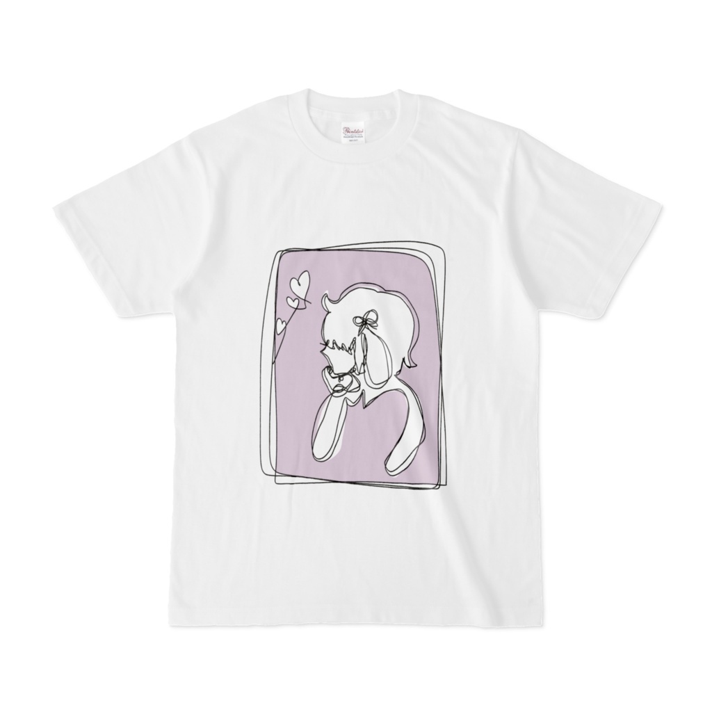 はにまるTシャツ一筆描き