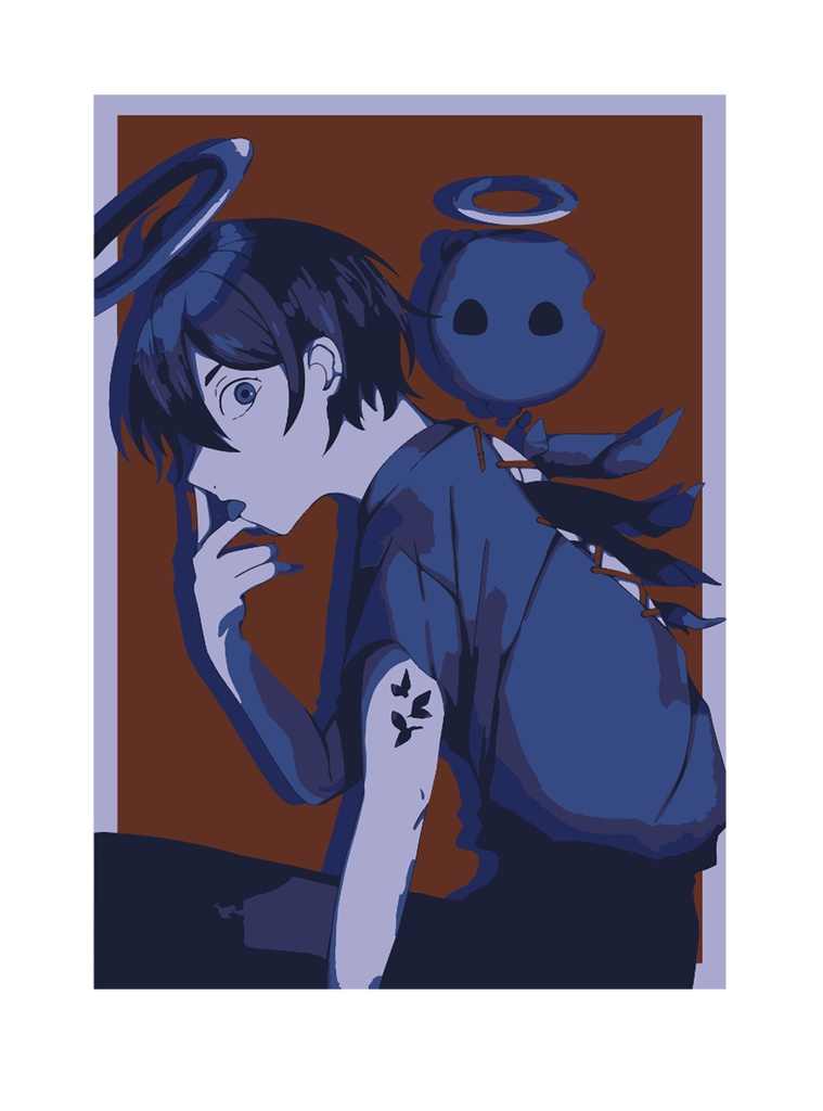 捻くれた欠陥天使アクリルキーホルダー