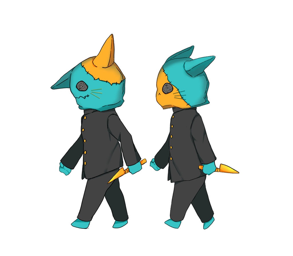 ネコカブリ少年②アクリルキーホルダー