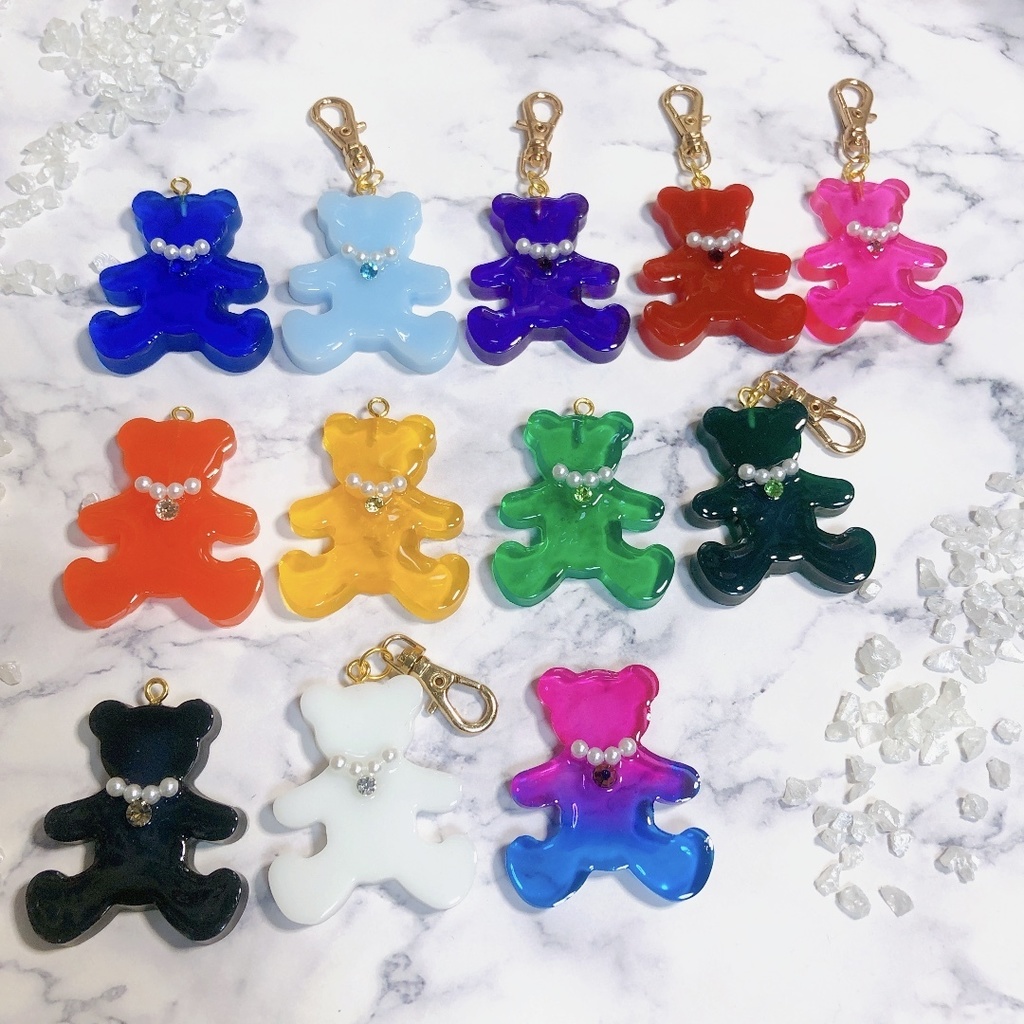 推しカラーベアキーホルダー