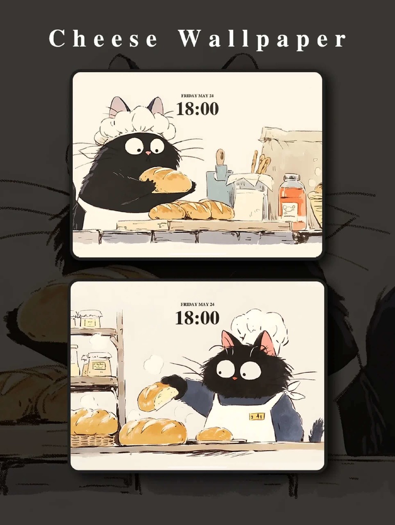 163.パソコン/iPad壁紙｜猫のパン職人