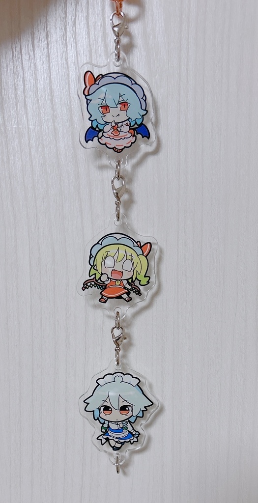 東方チェーンキーホルダー(レミリア・咲夜・フラン)