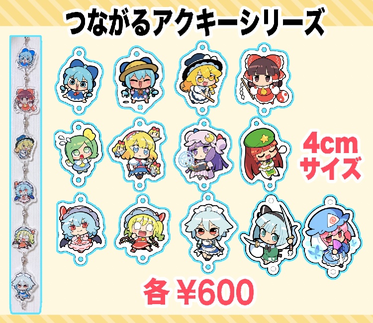 東方ぷかぷかつながるキーホルダーシリーズ