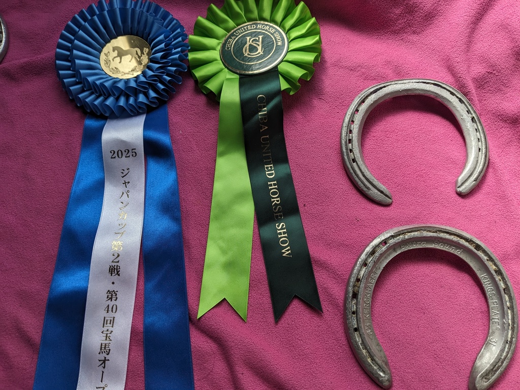 蹄鉄と入賞リボンのセット【モアザンソニックくん応援グッズ】