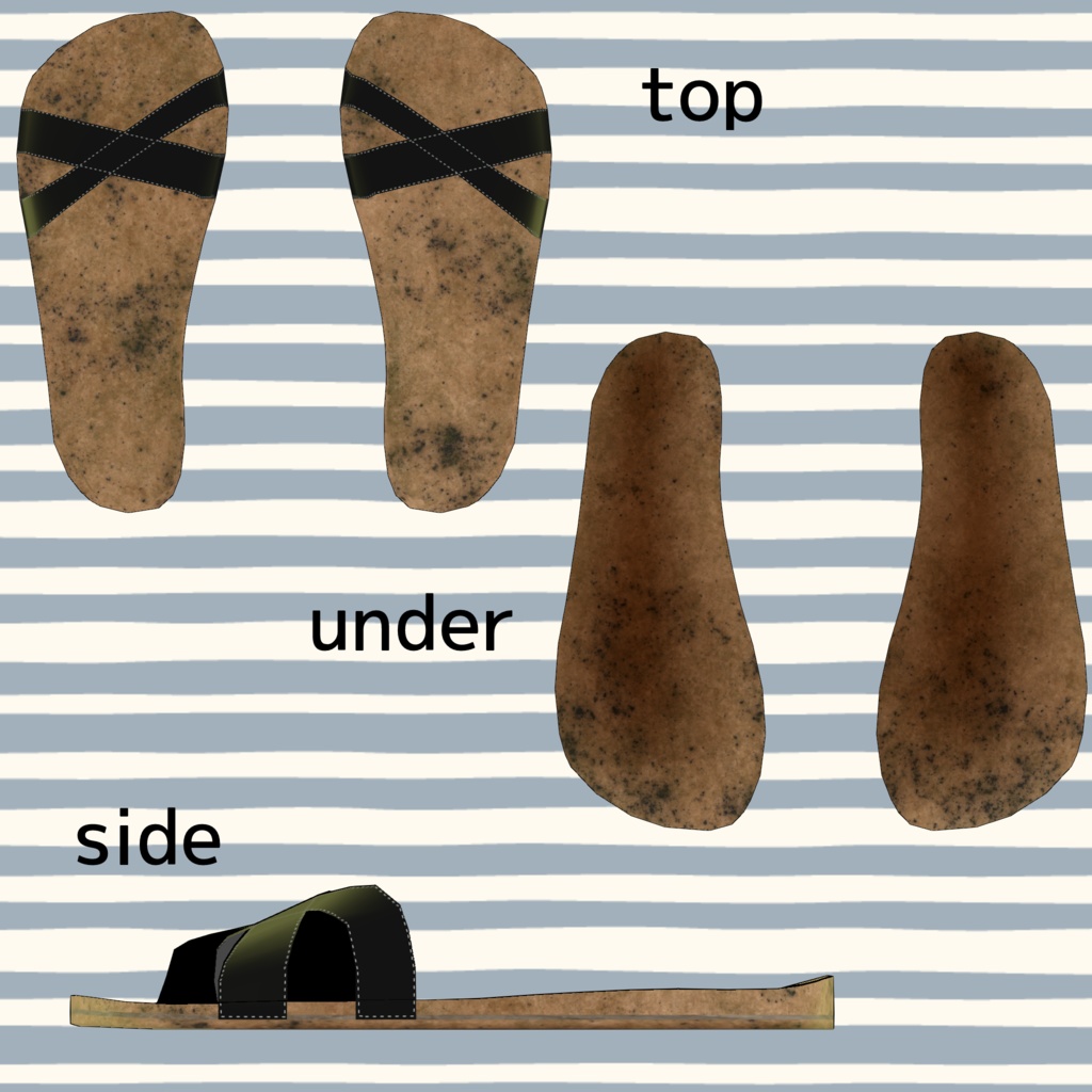 狐鈴ちゃん用 コルクサンダル