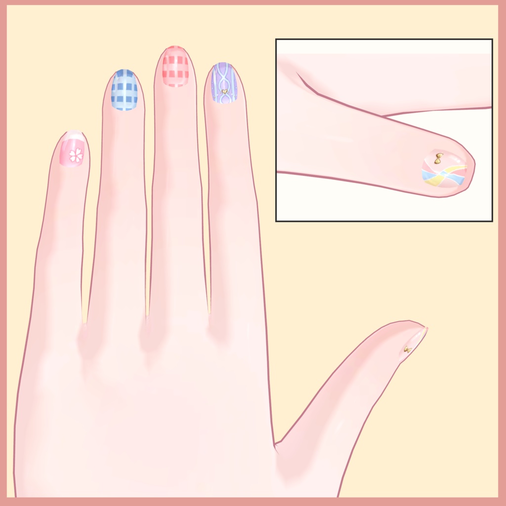 【カリン対応】パステルネイル