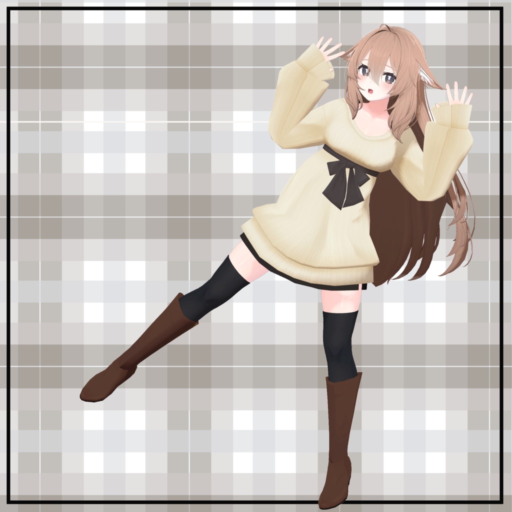 【桔梗・アルニア・トラス対応】もこもこビッグニットセーター