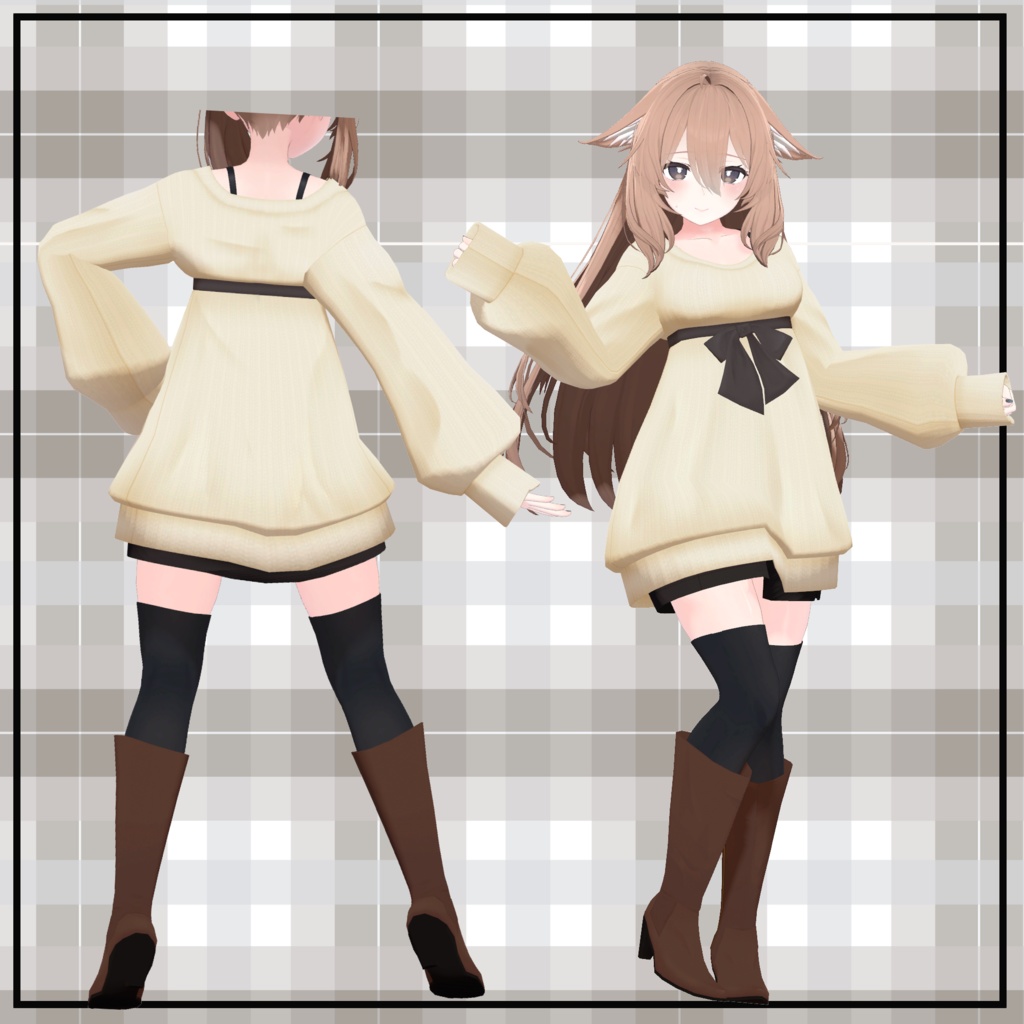 【桔梗・アルニア・トラス対応】もこもこビッグニットセーター