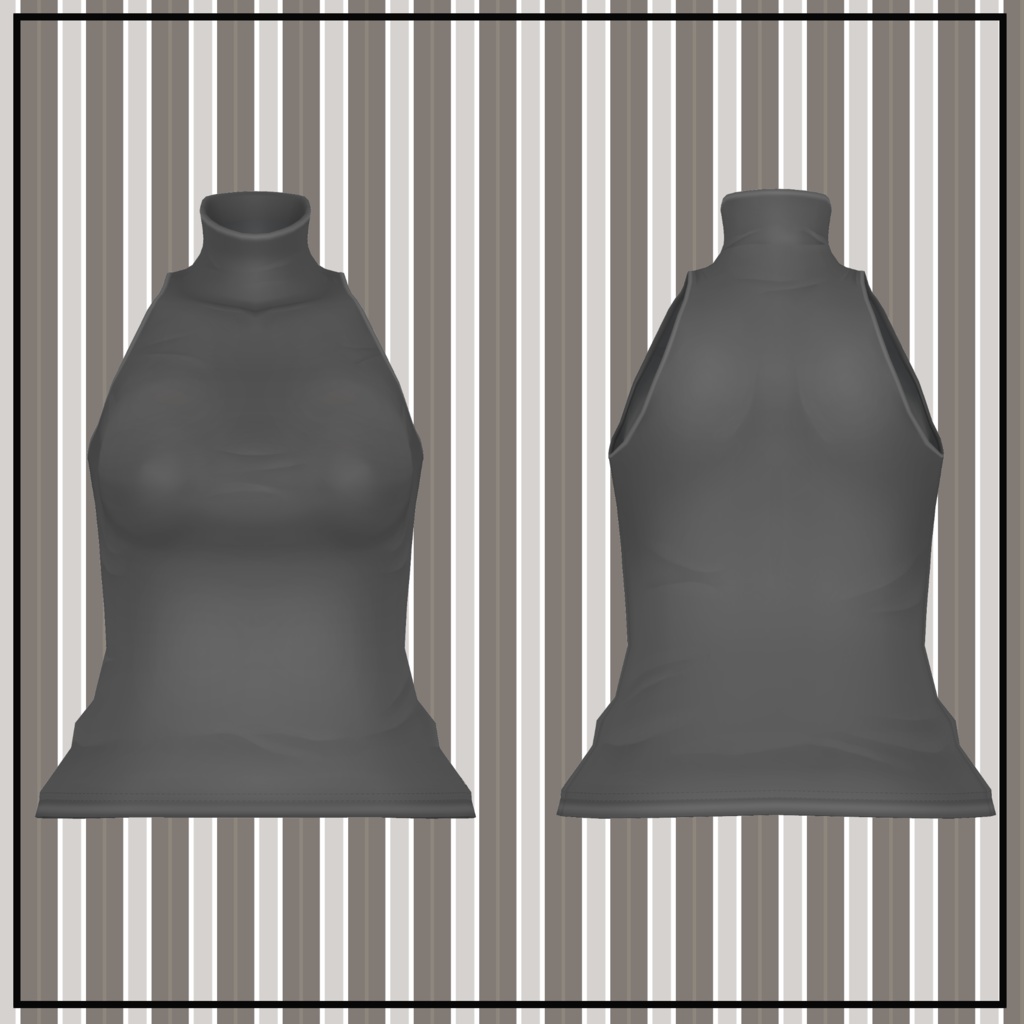 【桔梗用】ノースリーブハイネックアンダーシャツ