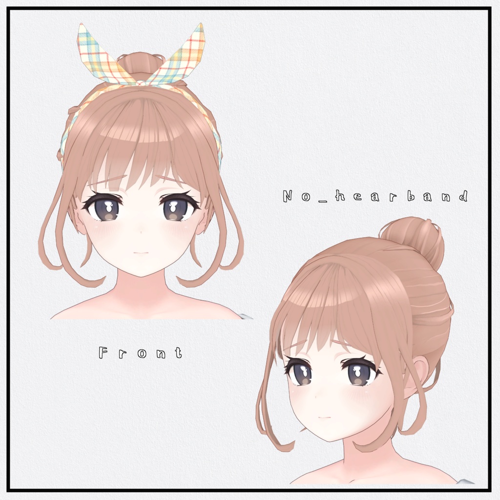 【桔梗用】ゆったりお団子ヘアー