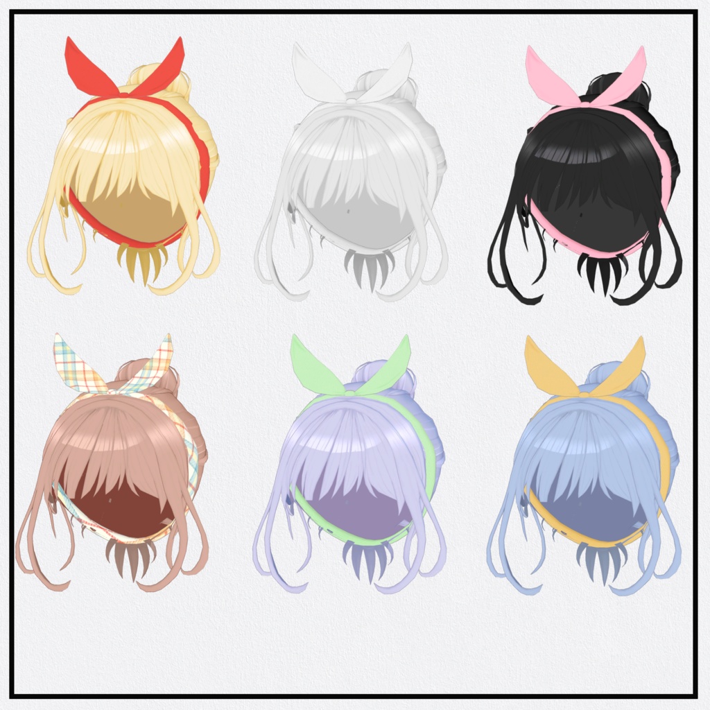 【桔梗用】ゆったりお団子ヘアー