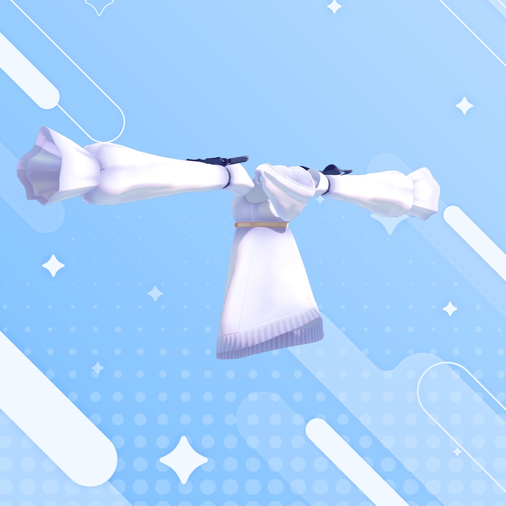 付け袖パーカーワンピ