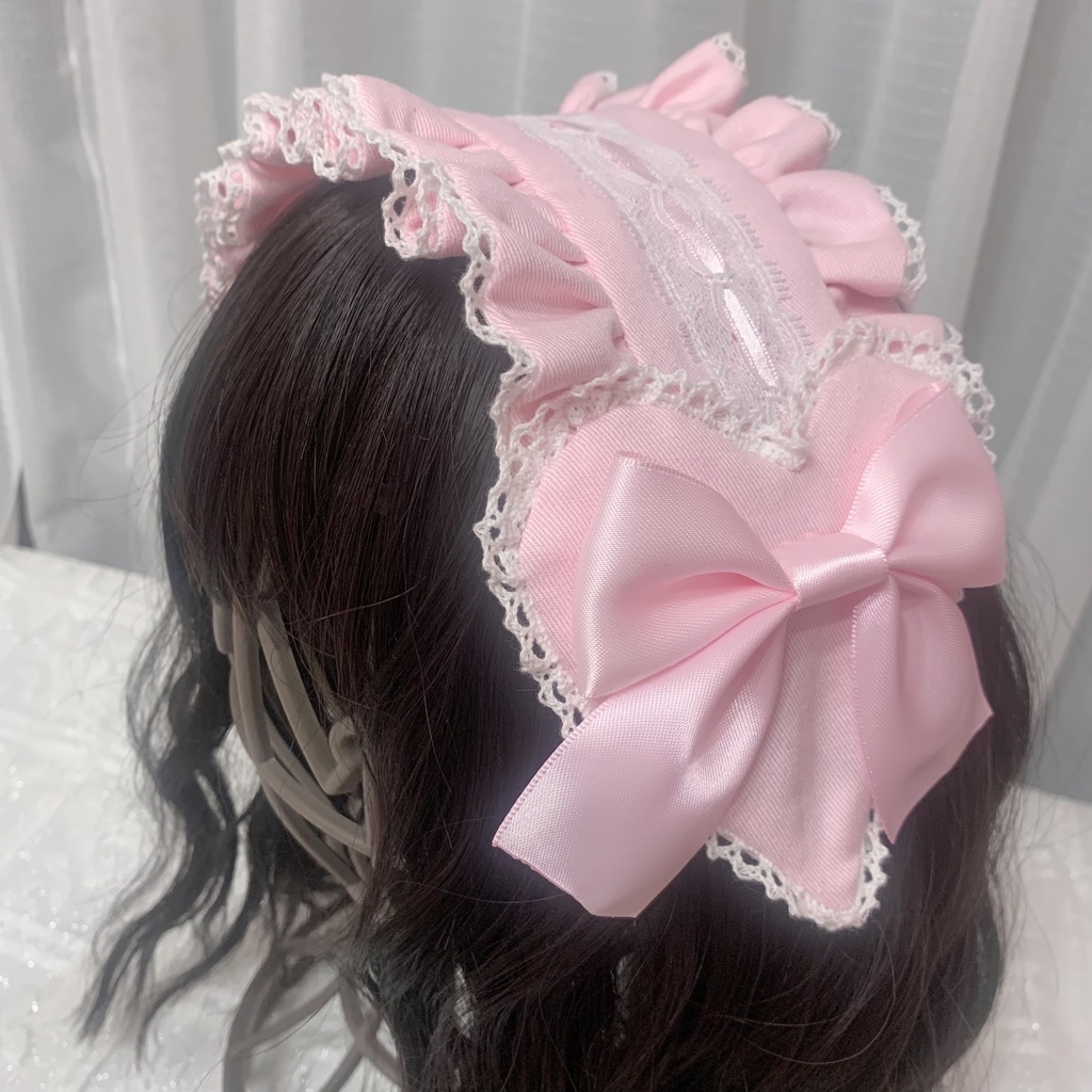 ハートヘッドドレス（ピンク）